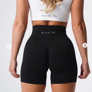 COPY - NVGTN Solid Seamless Shorts Black